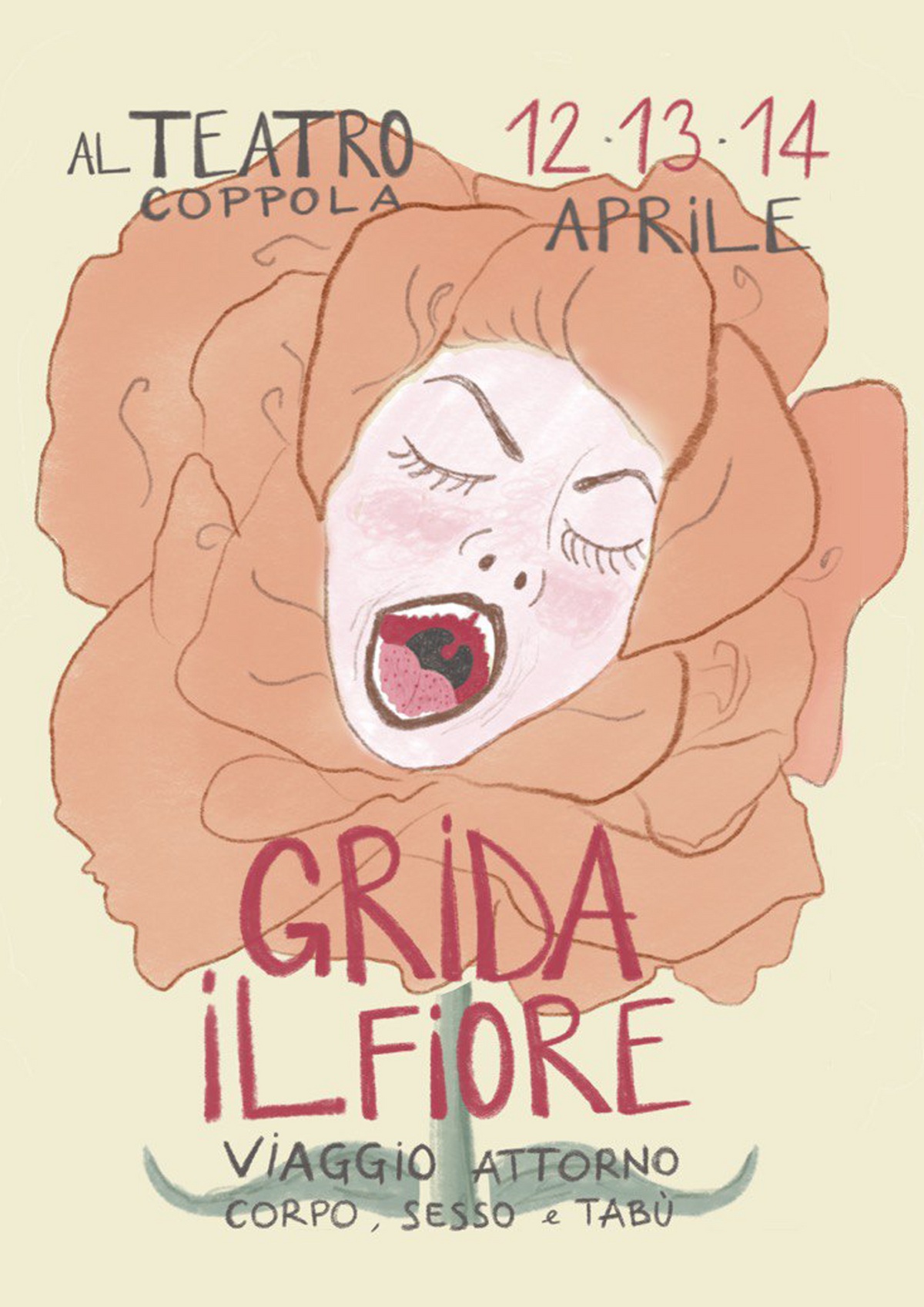 GRIDA IL FIORE! Viaggio attorno al corpo, sesso e tabù (12 - 13 -14 aprile)