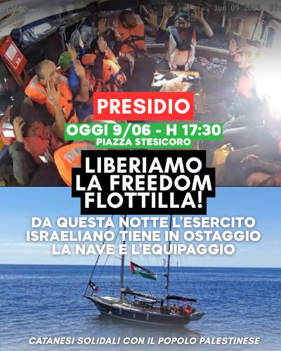 Presidio per la Freedom Flottilla