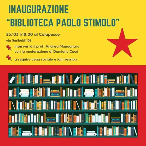 Inaugurazione biblioteca Paolo Stimolo