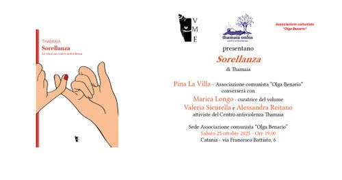 Presentazione del libro "Sorellanza. La vita in un centro antiviolenza"