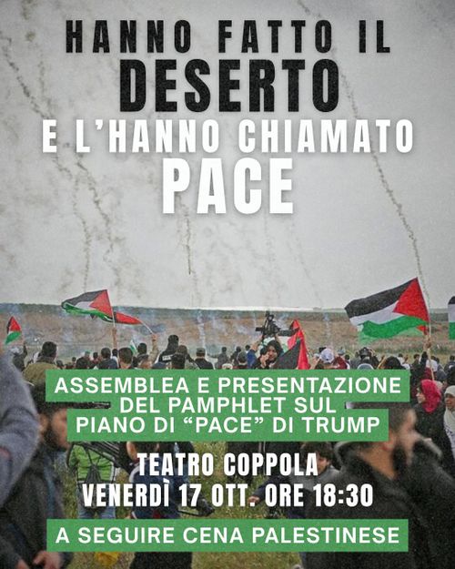 Hanno fatto il deserto e l'hanno chiamato pace