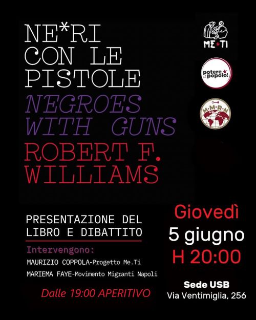 Presentazione del libro N*ERI CON LE PISTOLE