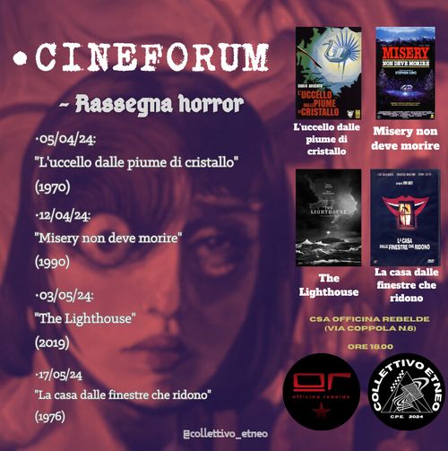 CINEFORUM "RASSEGNA HORROR"