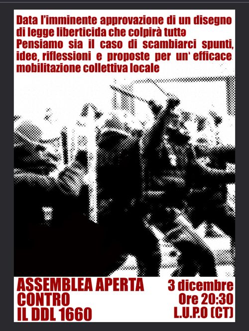 CONTRO IL DDL1660 assemblea aperta