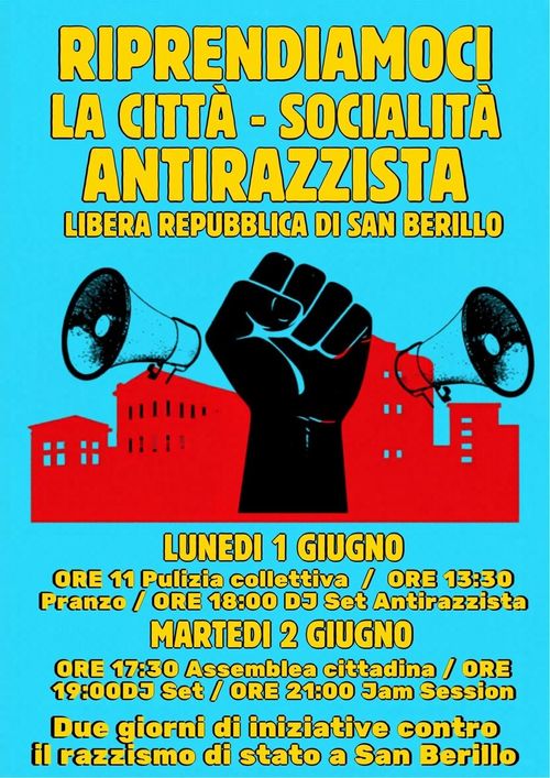 Due giorni antirazzisti a San Berillo