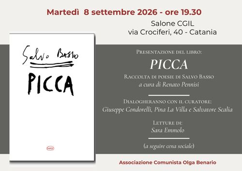  PICCA - RACCOLTA DI POESIE DI SALVO BASSO 