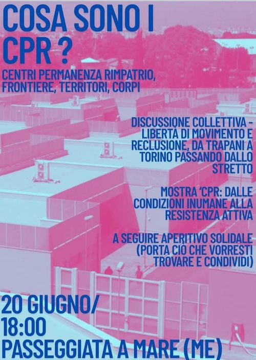 Centri Permanenza Rimpatrio   frontiere, territori,corpi