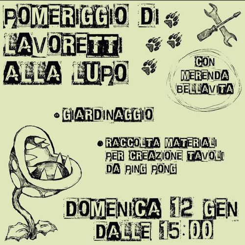 GIORNATA LAVORETTI giardinaggio e creazione tavoli per ping pong 