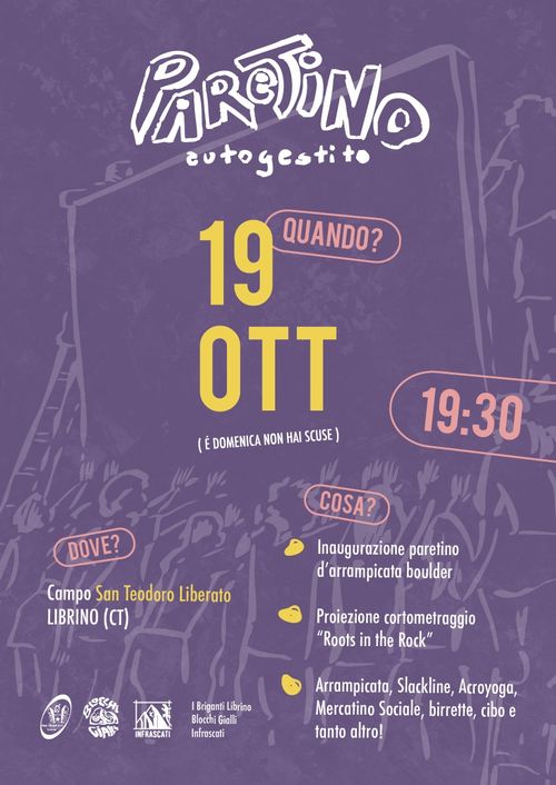 Inaugurazione parete di arrampicata autogestita 
