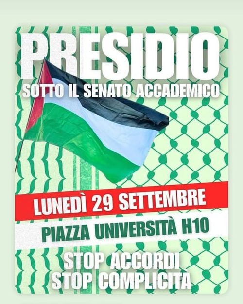 Presidio sotto il senato accademico