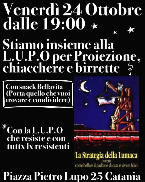 Proiezione di LA STRATEGIA DELLA LUMACA