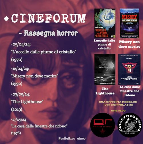 CINEFORUM "RASSEGNA HORROR" - The Lighthouse