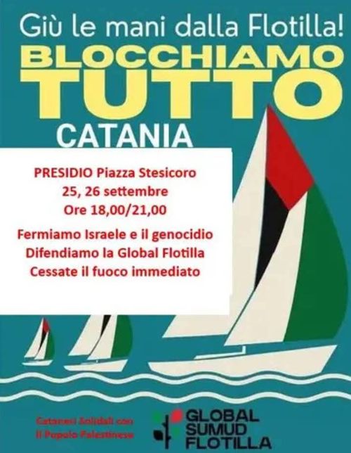 PRESIDIO giù le mani dalla flotilla !