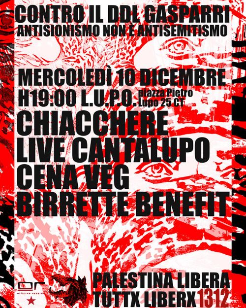 CONTRO IL DDL GASPARRI: ANTISIONISMO NON E' ANTISEMITISMO! 