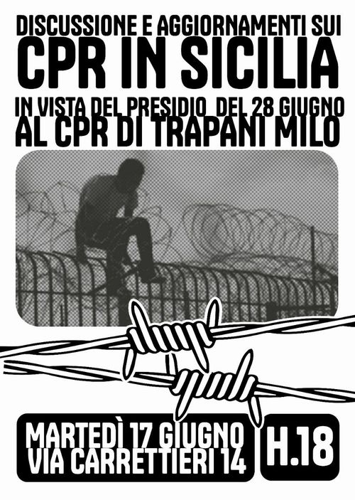 DISCUSSIONE E AGGIORNAMENTI SUI CPR IN SICILIA 