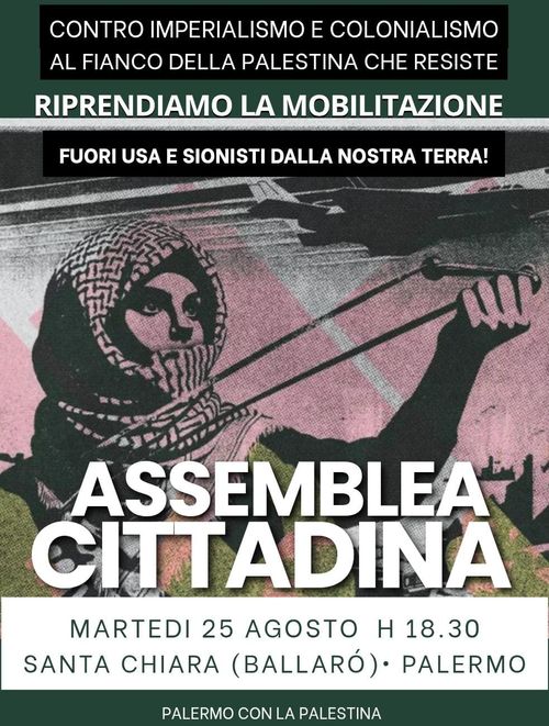 Assemblea cittadina - Palermo con la Palestina